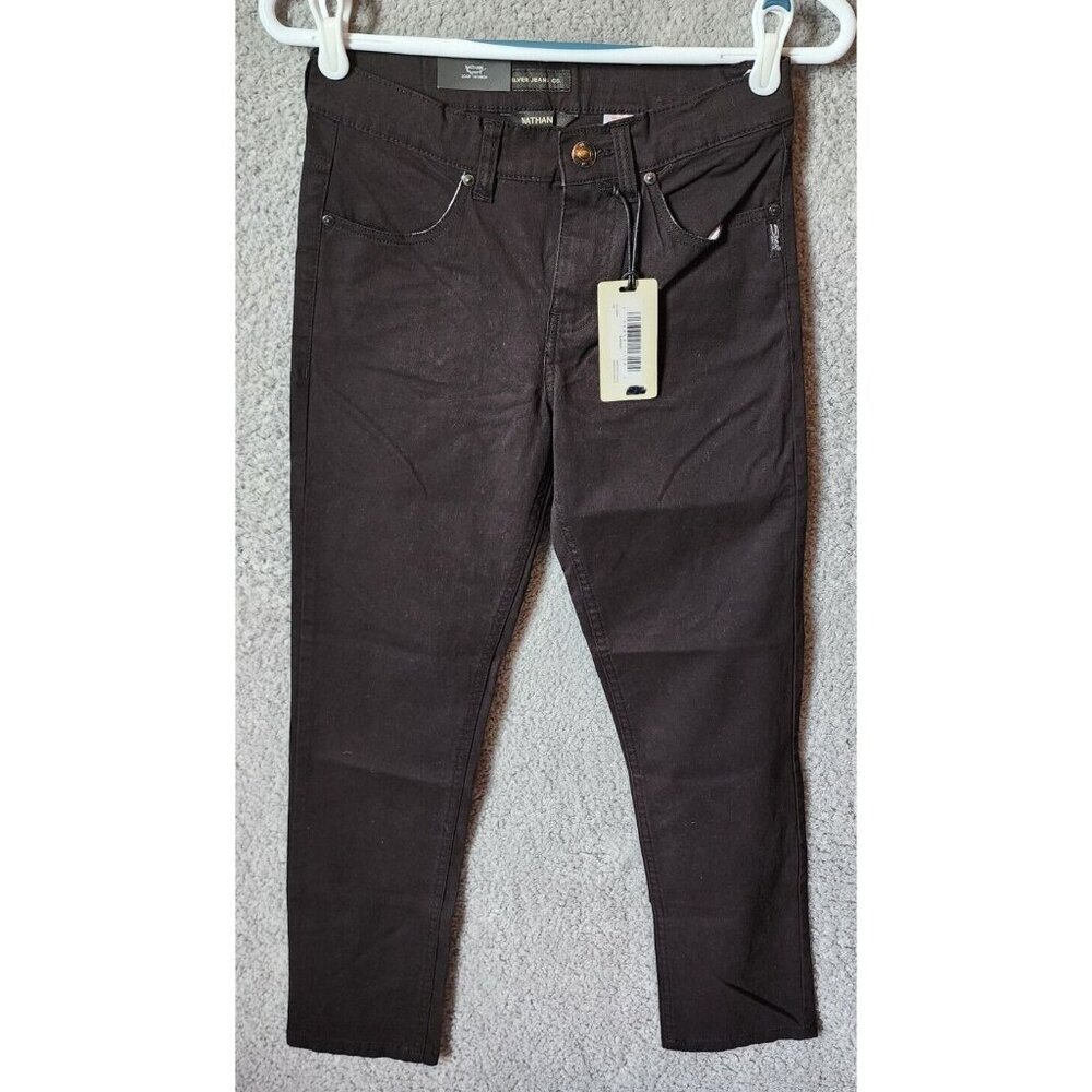 NEW Silver Jeans Co. Nathan Black‎ Denim Skinny Slim Fit Jeans Boy's Size 10